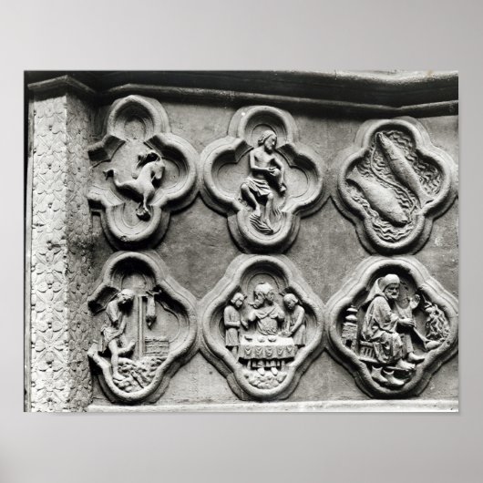 Quatrefolien mit den Zeichen des Dialeks Poster (Vorne)