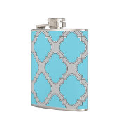 Quatrefolienblau und grau flachmann (Links)