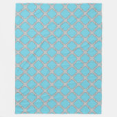 Quatrefolienblau und grau fleecedecke (Vorderseite)
