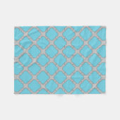 Quatrefolienblau und grau fleecedecke (Vorderseite (Horizontal))