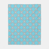 Quatrefolienblau und grau fleecedecke (Vorderseite)