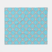 Quatrefolienblau und grau fleecedecke (Vorderseite (Horizontal))