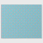 Quatrefolienblau und grau geschenkpapier (Flach)