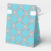 Quatrefolienblau und grau geschenkschachtel (Rückseite)