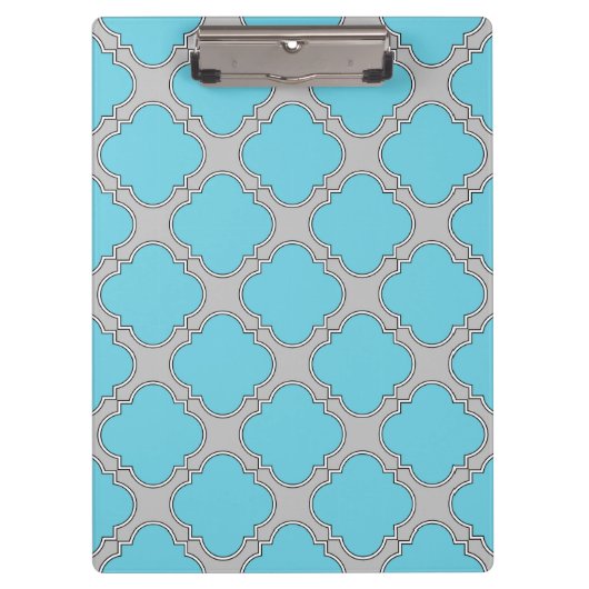 Quatrefolienblau und grau klemmbrett (Vorderseite)