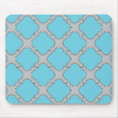 Quatrefolienblau und grau mousepad (Vorne)