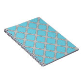 Quatrefolienblau und grau notizblock (Rechte Seite)