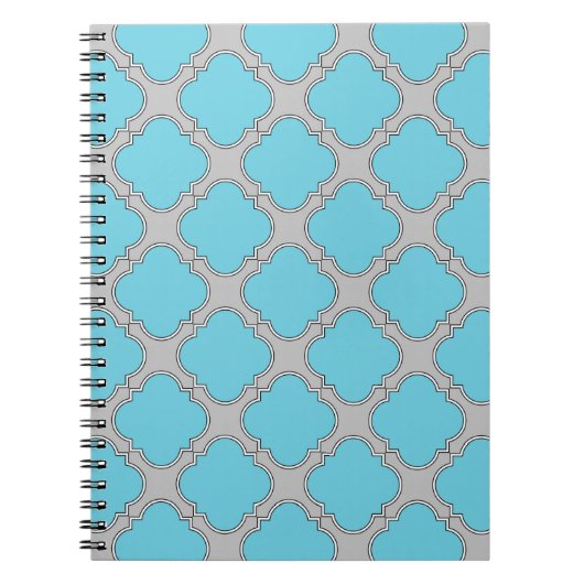 Quatrefolienblau und grau notizblock (Vorderseite)