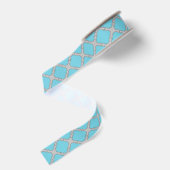 Quatrefolienblau und grau ripsband (Rückseite)
