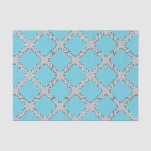 Quatrefolienblau und grau seidenpapier (Vorderseite)