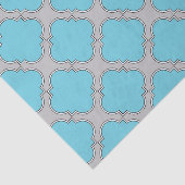 Quatrefolienblau und grau seidenpapier (Ausschnitt)