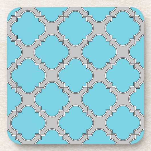 Quatrefolienblau und grau untersetzer (Vorderseite)