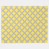Quatrefoliengelb und grau fleecedecke (Vorderseite (Horizontal))