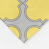 Quatrefoliengelb und grau fleecedecke (Ecke)