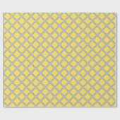 Quatrefoliengelb und grau geschenkpapier (Flach)