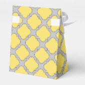Quatrefoliengelb und grau geschenkschachtel (Rückseite)