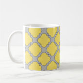 Quatrefoliengelb und grau kaffeetasse (Links)