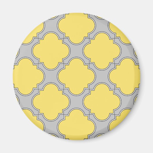 Quatrefoliengelb und grau magnet (Vorne)