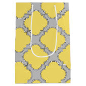 Quatrefoliengelb und grau mittlere geschenktüte (Rückseite)