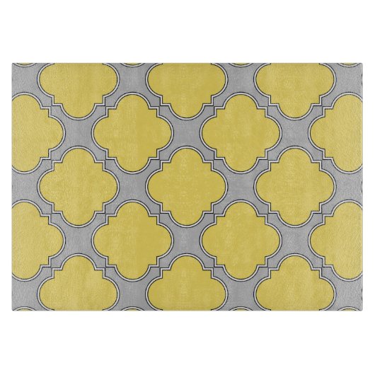 Quatrefoliengelb und grau schneidebrett (Vorderseite)