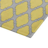 Quatrefoliengelb und grau schneidebrett (Ecke)