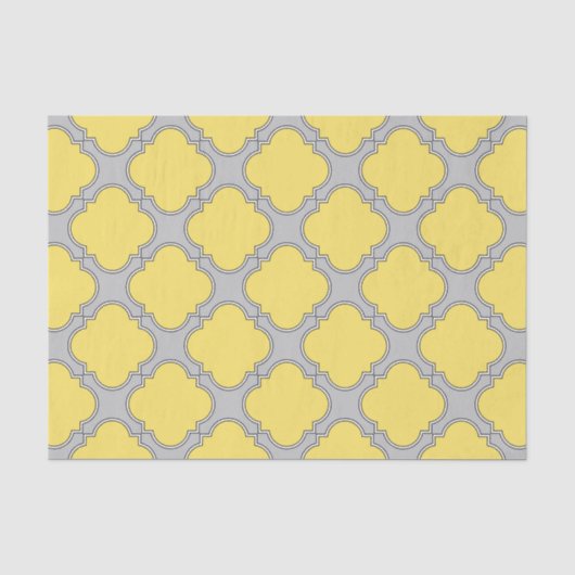 Quatrefoliengelb und grau seidenpapier (Vorderseite)