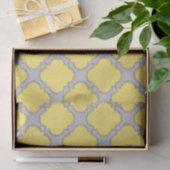 Quatrefoliengelb und grau seidenpapier (Geschenk)