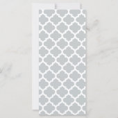 Quatrefoliengitter Trellis-Muster jeder Farbe (Rückseite)