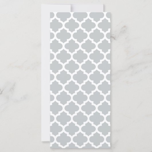 Quatrefoliengitter Trellis-Muster jeder Farbe (Rückseite)