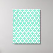 Quatrefoliengitter Trellis-Muster jeder Farbe Leinwanddruck (Vorderseite)