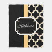 Quatrefolienmuster Fleecedecke (Vorderseite)