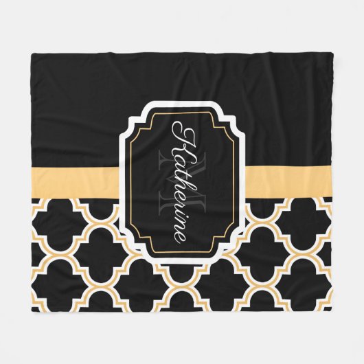 Quatrefolienmuster Fleecedecke (Vorderseite (Horizontal))