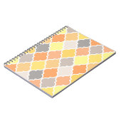 Quatrefolienmuster gelb, orange und grau notizblock (Linke Seite)