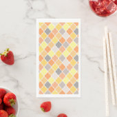 Quatrefolienmuster gelb, orange und grau serviette (Beispiel)