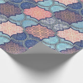 Quatrefolienmuster Geschenkpapier (Ecke)