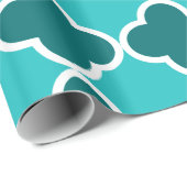 Quatrefolienmuster Geschenkpapier (Rolleneckpunkt)