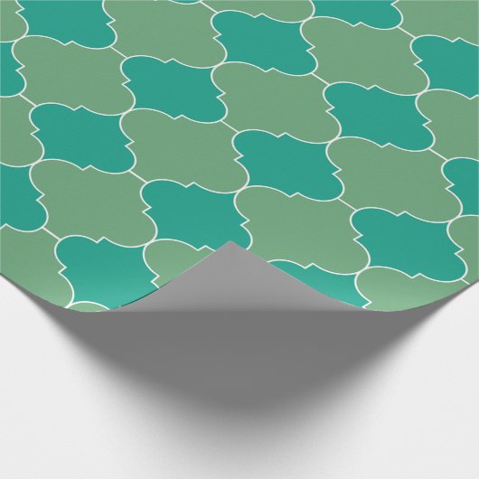 Quatrefolienmuster Geschenkpapier (Ecke)