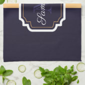 Quatrefolienmuster Geschirrtuch (Gefaltet)