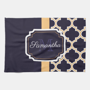 Quatrefolienmuster Geschirrtuch