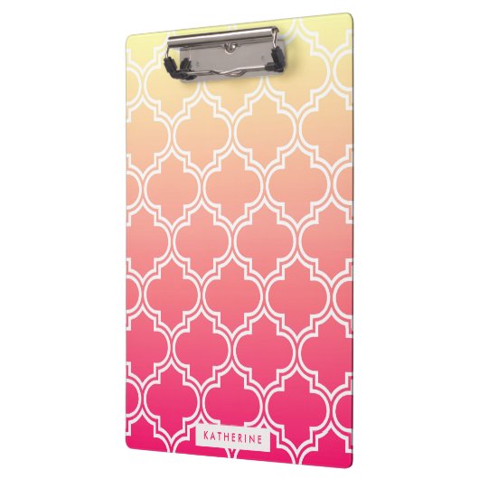 Quatrefolienmuster Klemmbrett (Links)