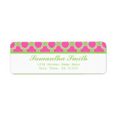 Quatrefolienmuster Rosa und Grün (Vorne)