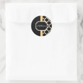 Quatrefolienmuster Runder Aufkleber (Tasche)