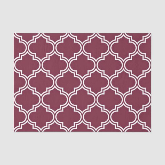 Quatrefolienmuster Seidenpapier (Vorderseite)