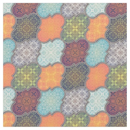Quatrefolienmuster Stoff (Nahaufnahme)