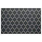 Quatrefolienweiß auf schwarz stoff (Fat Quarter (45,7 x 55,9 cm))