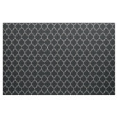 Quatrefolienweiß auf schwarz stoff (Fat Quarter (45,7 x 55,9 cm))