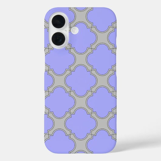 Quatrefolienzwinkle und Grau Case-Mate iPhone Hülle (Rückseite)
