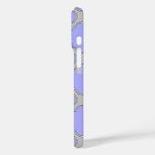 Quatrefolienzwinkle und Grau Case-Mate iPhone Hülle (Rückseite / Links)