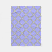 Quatrefolienzwinkle und Grau Fleecedecke (Vorderseite)