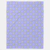 Quatrefolienzwinkle und Grau Fleecedecke (Vorderseite)